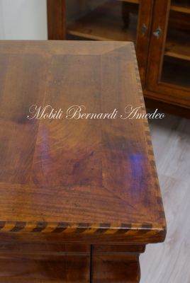 Classic Louis Philippe style sideboard in solid cherry with 2 doors and 2 drawers